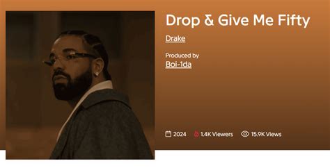 drake leaked.video|drake drop and give 50.